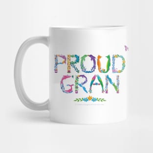 Proud Gran - Tropical wordart Mug